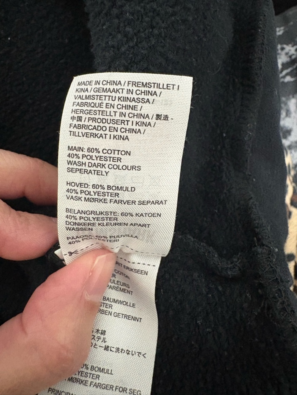 Gymshark Black Cropped Pullover Hoodie - Picture 4 of 4